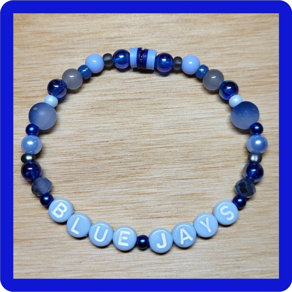 Blue Jays- Friendship Bracelet, Size 7.5"